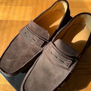 Men’s Suede Driver Shoes Saks Fifth Avenue NWT